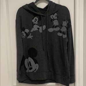 Disney Charcoal Mickey Mouse Hoodie.  Size large.